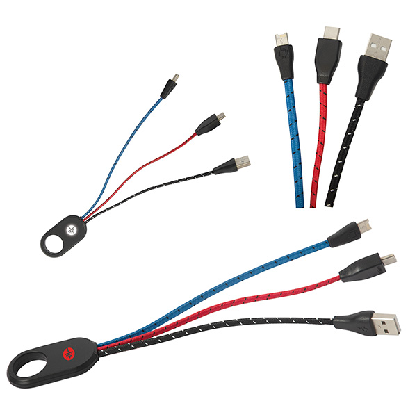 Everglow 3-In-1 Light Up Charging Cable, D1-CU9491