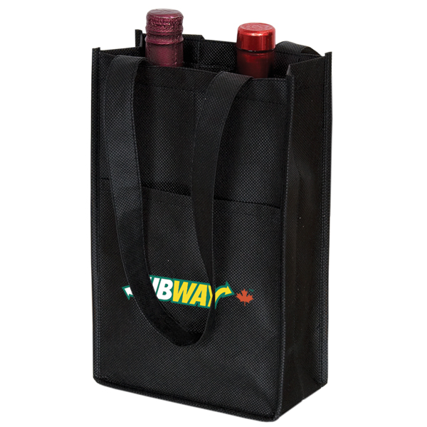 Non Woven Two Bottle Wine Bag, D1-NW4759