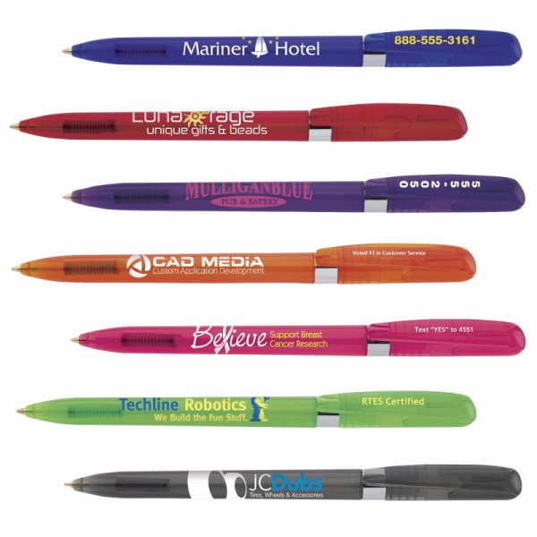 BIC Pivo Clear Chrome Pen, B1-TWPCLC BIC Pivo Clear Chrome Pen, B1-TWPCLC