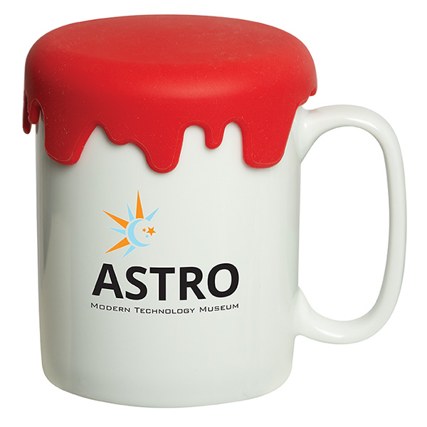 380 ml (13 fl oz) Charleston Porcelain Mug with Lid, D1-DA9524 380 ml (13 fl oz) Charleston Porcelain Mug with Lid, D1-DA9524