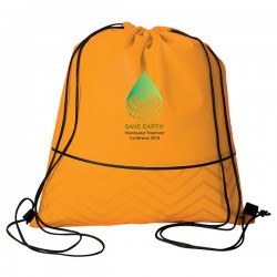 Tonal Non Woven Drawstring Bag, D1-NW9690