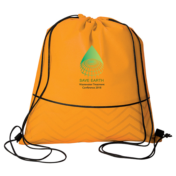 Tonal Non Woven Drawstring Bag, D1-NW9690