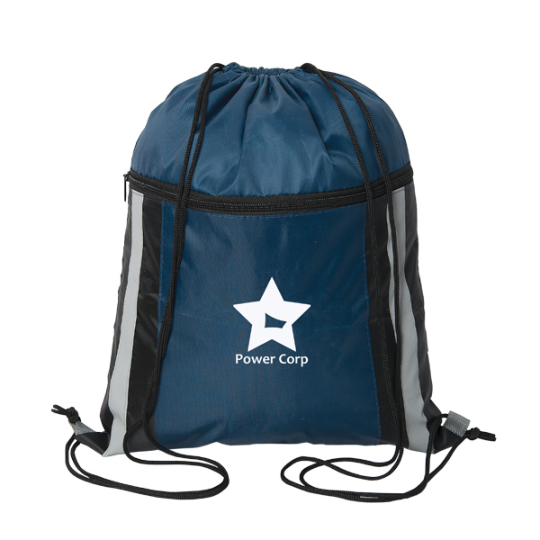 Cinch Dazzler Reflective Drawstring Bag, D1-P6494