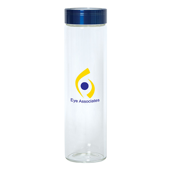 600 ml (20 fl oz) Single Wall Borosilicate Glass Bottle, D1-WB1503