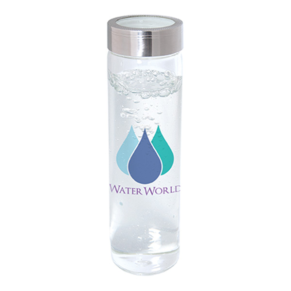 600 ml (20 fl oz) Single Wall Borosilicate Glass Bottle, D1-WB1503