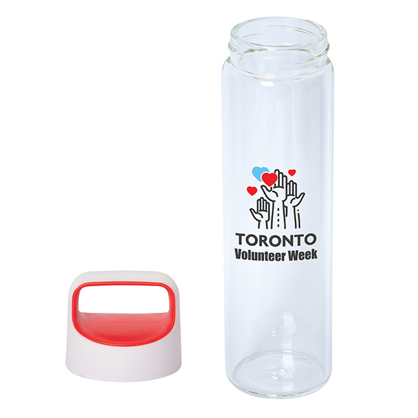 600 ml (20 fl oz) Glass Water Bottle, D1-WB8480