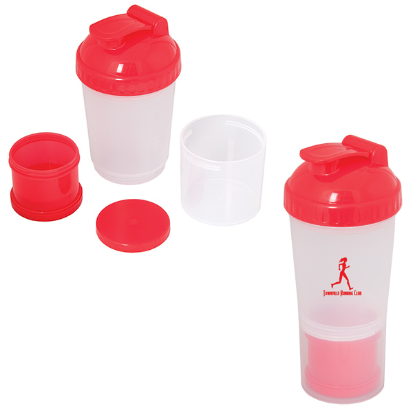 Fitness Fanatic 600 ml (20 fl oz) Shaker Bottle, D1-WB6434