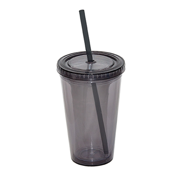500 ml (17 fl oz) Double Walled Tumbler with Straw, D1-DA7321 500 ml (17 fl oz) Double Walled Tumbler with Straw, D1-DA7321