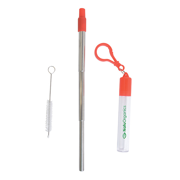 Thermosphere Telescopic Stainless Straw In Case, D1-KP9694