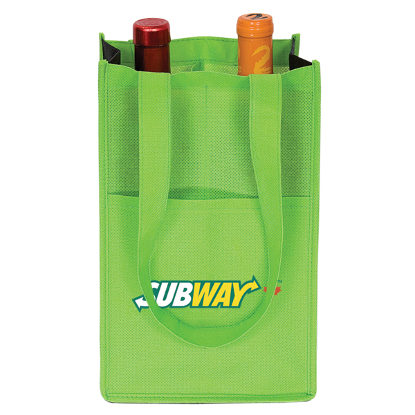 Non Woven Two Bottle Wine Bag, D1-NW4759