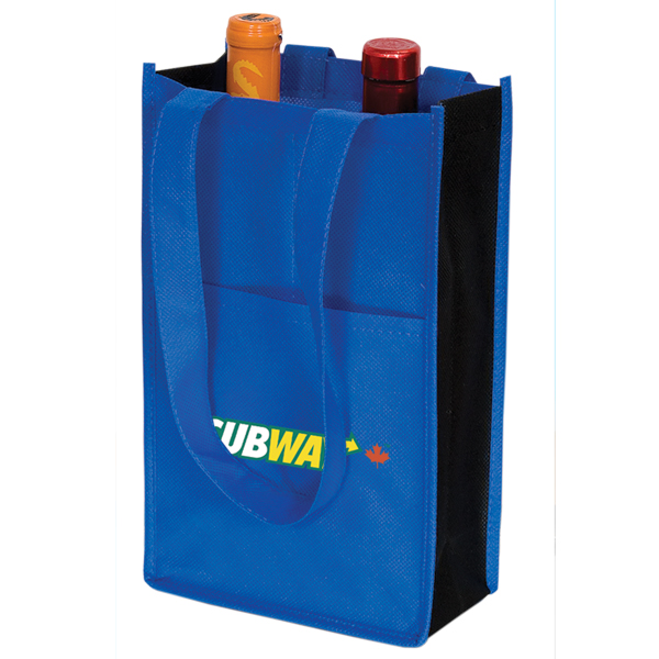 Non Woven Two Bottle Wine Bag, D1-NW4759